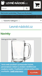 Mobile Screenshot of levne-nadobi.cz