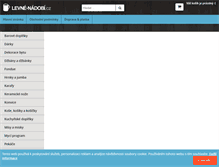 Tablet Screenshot of levne-nadobi.cz